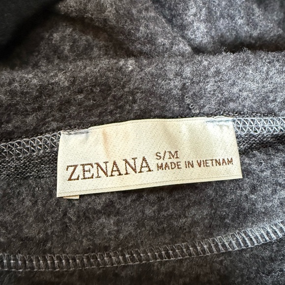Zenana Outfitters Dark Gray Fleece Top - Picture 4 of 7